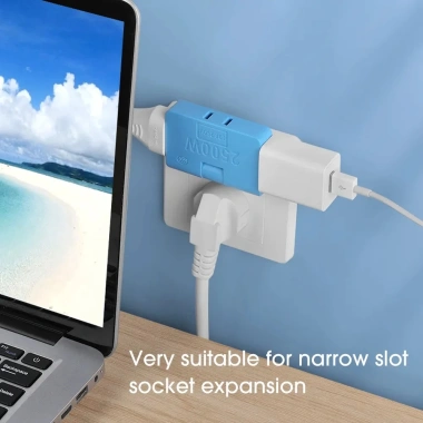 Multi-plug siêu mỏng gập lại 3 trong 1 EU-US 180 xoay, bộ chuyển đổi sạc du lịch