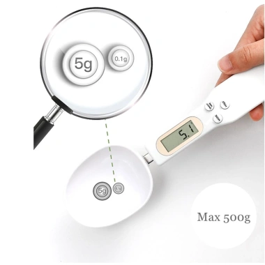Muỗng Đo Lường Điện Tử LCD 500g/0.1g - Độ Chính Xác Cao, Giá Ưu Đãi 64.900₫ 5