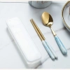 Muỗng Đũa Nĩa Nạm Đá Cao Cấp GD212 - Hộp Thìa Đũa Văn Phòng - Giá 69.000 VND 7
