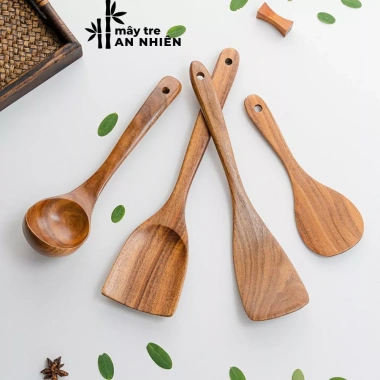 Muỗng gỗ cán dài cao cấp - Lấy mật ong, múc gia vị, cafe Nhật, giá chỉ 8.000₫ 6