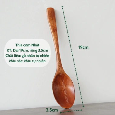 Muỗng gỗ cán dài cao cấp - Lấy mật ong, múc gia vị, cafe Nhật, giá chỉ 8.000₫ 10