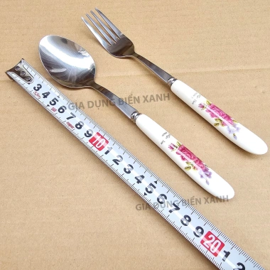 Muỗng inox 304 dày cán sứ cao cấp - Muỗng súp, thìa cà phê đen, đá, giá chỉ 15.000đ 2 Muỗng inox 304 dày cán sứ cao cấp - Muỗng súp, thìa cà phê đen, đá, giá chỉ 15.000đ 2