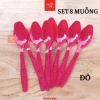 Muỗng Nĩa Dao Nhựa 6 Màu Phụ Kiện Tiệc Sinh Nhật Ăn Bánh Kem Giá Chỉ 8.550₫ 9