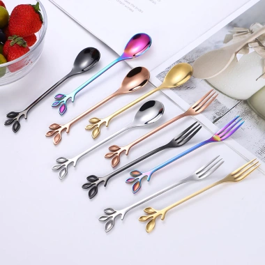 Muỗng và Nĩa Ăn Trái Thép Không Gỉ Thiết Kế Độc Đáo - Chỉ 12.705 VND