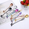 Muỗng và Nĩa Ăn Trái Thép Không Gỉ Thiết Kế Độc Đáo - Chỉ 12.705 VND 2