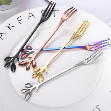 Muỗng và Nĩa Ăn Trái Thép Không Gỉ Thiết Kế Độc Đáo - Chỉ 12.705 VND
