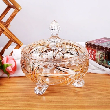 Mứt 3 Chân Size To - Hũ Thủy Tinh 12cm Nguyên Nhân, Thố 3 Chân Hot Trend 2.025 Giá 33.000đ 4
