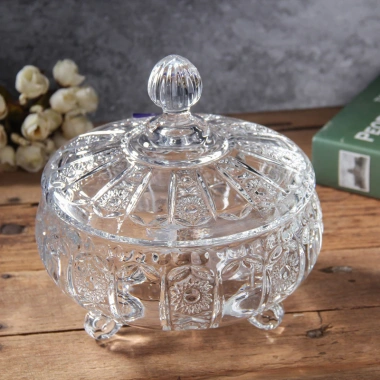 Mứt 3 Chân Size To - Hũ Thủy Tinh 12cm Nguyên Nhân, Thố 3 Chân Hot Trend 2.025 Giá 33.000đ 7