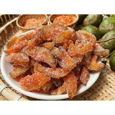 Mứt cóc sấy dẻo chanh muối không hạt Hoàng Minh Food Ô mai cóc dẻo, đồ ăn vặt chua ngọt cay, đặc sản Đà Lạt giá chỉ 69.000₫ 5