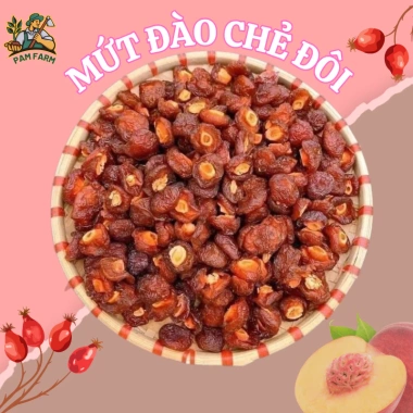 Mứt đào chẻ siêu ngon PARM FARM sấy dẻo chua ngọt 500g - Giá 49.000₫ giảm từ 63.700₫