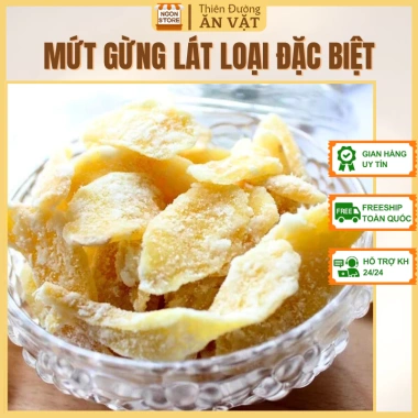 Mứt Gừng Lát Mỏng Cay Nồng Thơm Ngon - Đặc Sản Tết 46k NGONSTORE