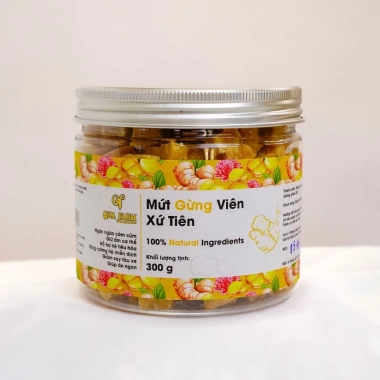 Mứt Gừng Viên 300g QNA Farm Ngừa Viêm Họng Say Tàu Xe OCOP 3 Sao 38.999₫ 3