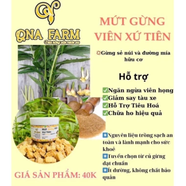 Mứt Gừng Viên Xứ Tiên – Kẹo Ngậm Gừng Giảm Ho, Tăng Đề Kháng, Chống Say Xe – Chỉ 39.000đ 2