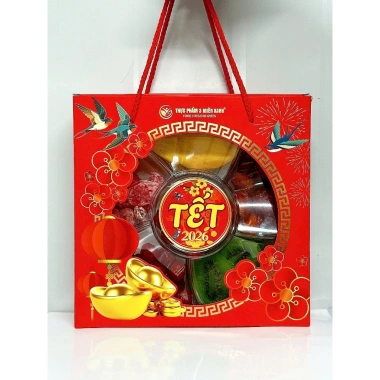 Mứt Lục Vị Hộp Bông Mai 800g - SET Tết Ất Tỵ 2.025 Giá ưu đãi 161.700đ