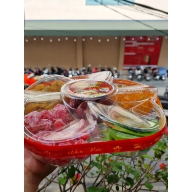Mứt lục vị trái cây sấy dẻo 250gr - Set 6 loại kiwi, xoài, táo, nho, hồng đào, chà là, giảm giá 58k 3