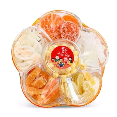 Mứt Tết ngũ sắc 250gr - Ngũ vị năng, sen, bí, cà rốt, khoai lang, gừng, dừa - Ngọt lành, lộc đến cả năm, chỉ 63.750₫ 3
