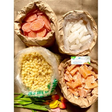 Mứt Tết Nhiều Vị 5 Loại: Khoai Lang, Cà Rốt, Bí Đũa, Củ Năng - Dẻo Thơm, Túi 500g/1Kg - 125k