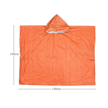 Muvako Áo mưa poncho khẩn cấp phản quang giữ nhiệt, chống gió, đa năng sinh tồn du lịch - Giá ưu đãi 51.732đ 2