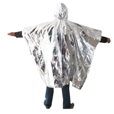 Muvako Áo mưa poncho khẩn cấp phản quang giữ nhiệt, chống gió, đa năng sinh tồn du lịch - Giá ưu đãi 51.732đ 9