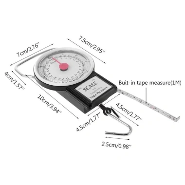 Muvako Cân Hành Lý Kỹ Thuật Số Cầm Tay và Thước Đo - Tiện Dụng, Đo Chính Xác 60.500 VND
