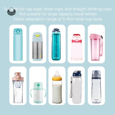 N2hao 2 trong 1 Đa năng: Dây đeo chai nước, giá đỡ tumbler, đeo vai QZZ 4