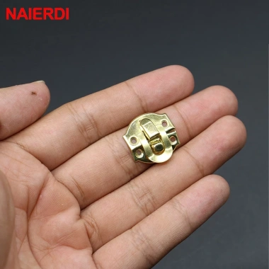 Naierdi 5 chiếc cổ kim loại vintage Khóa vali gỗ, hộp trang sức, chốt nội thất, ổ khóa