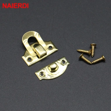 Naierdi 5 chiếc cổ kim loại vintage Khóa vali gỗ, hộp trang sức, chốt nội thất, ổ khóa
