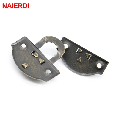 Naierdi 5 chiếc cổ kim loại vintage Khóa vali gỗ, hộp trang sức, chốt nội thất, ổ khóa