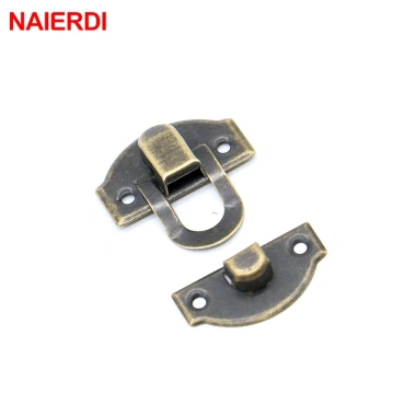 Naierdi 5 chiếc cổ kim loại vintage Khóa vali gỗ, hộp trang sức, chốt nội thất, ổ khóa