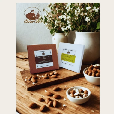 Nama Chocolate Mix 3 Vị Socola Tươi Nguyên Chất Matcha-Cafe-Đen Giá 219k