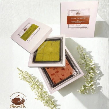Nama Chocolate Mix 3 Vị Socola Tươi Nguyên Chất Matcha-Cafe-Đen Giá 219k