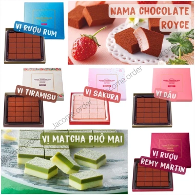 Nama Chocolate Royce Nhật Bản - Nhiều Vị Ngon, Tan Chảy, Hàng Cao Cấp, 328.000₫