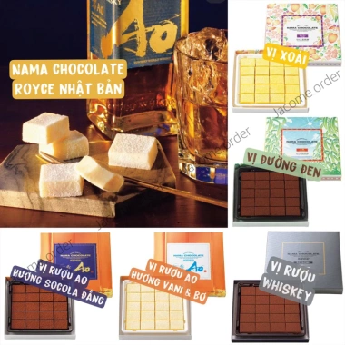 Nama Chocolate Royce Nhật Bản - Nhiều Vị Ngon, Tan Chảy, Hàng Cao Cấp, 328.000₫