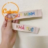Name tag treo cặp thêu tên nhiều màu theo yêu cầu cho bé - móc khóa treo balo, vali, thẻ tên tránh thất lạc, chỉ 40.000₫ 3