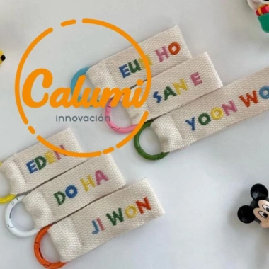 Name tag treo cặp thêu tên nhiều màu theo yêu cầu cho bé - móc khóa treo balo, vali, thẻ tên tránh thất lạc, chỉ 40.000₫ 4