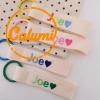 Name tag treo cặp thêu tên nhiều màu theo yêu cầu cho bé - móc khóa treo balo, vali, thẻ tên tránh thất lạc, chỉ 40.000₫ 5