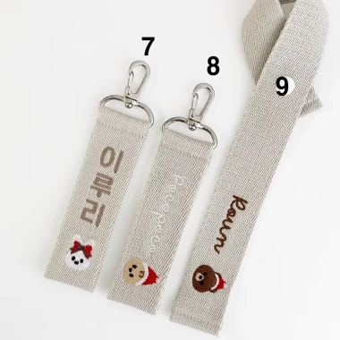 Nametag thêu tên cho bé, tag treo cặp, móc khóa balo, vali - Quà Noel 48k