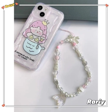 Nàng Tiên Cá HP Chain Ins Hàn Quốc - Dây Đeo Điện Thoại Dễ Thương, Hoa Tulip Pha Lê Đính Hạt, Giá chỉ 16.500đ 6