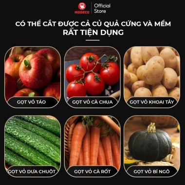Nạo Rau Quả Modeco Thép Không Gỉ 316L - Đa Năng, Cán Gỗ Sồi, Lưỡi Dao Sắc Bén, Giá 97.000₫