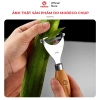 Nạo Rau Quả Modeco Thép Không Gỉ 316L - Đa Năng, Cán Gỗ Sồi, Lưỡi Dao Sắc Bén, Giá 97.000₫ 8
