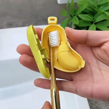 Nắp bàn chải LINGELLF quả chuối - Vỏ bảo vệ nhựa chống bụi, du lịch cắm trại, 45.210₫