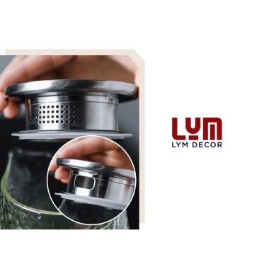 Nắp bình nước inox 304 2 đầu lọc với gioăng silicone chống tràn - Giá 12.000₫ 2