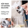 Nắp bình nước inox 304 2 đầu lọc với gioăng silicone chống tràn - Giá 12.000₫ 3