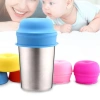 Nắp Cốc Rơm COOLCELLS Silicon Đàn Hồi Chống Tràn, Màu Sắc, Lỗ Hút, Không BPA 4