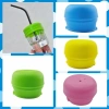 Nắp Cốc Rơm COOLCELLS Silicon Đàn Hồi Chống Tràn, Màu Sắc, Lỗ Hút, Không BPA 5
