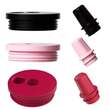 Nắp cốc silicone CORSAKI giữ nhiệt, màu đen đỏ hồng thời trang, thay thế nhanh