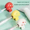 Nắp đầu bàn chải nấm hoạt hình - silicone thực phẩm, có lỗ thông gió, chống bụi, du lịch, dùng tại nhà 2