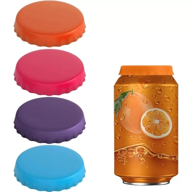 Nắp Đậy Lon Nước Ngọt Silicone 10 Màu Chống Rò Rỉ - Tiện Dụng Du Lịch & Cắm Trại