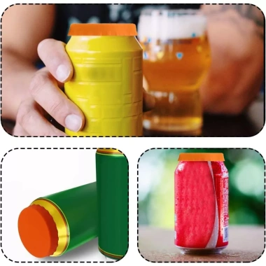 Nắp Đậy Lon Nước Ngọt Silicone 10 Màu Chống Rò Rỉ - Tiện Dụng Du Lịch & Cắm Trại 2