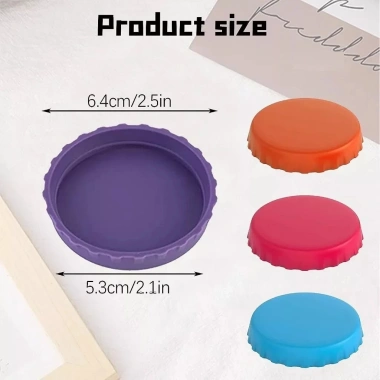 Nắp Đậy Lon Nước Ngọt Silicone 10 Màu Chống Rò Rỉ - Tiện Dụng Du Lịch & Cắm Trại 4